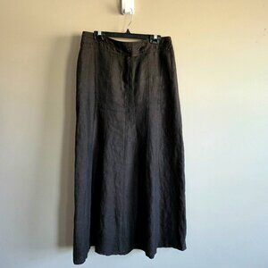 Lida Baday 100% linen maxi skirt.